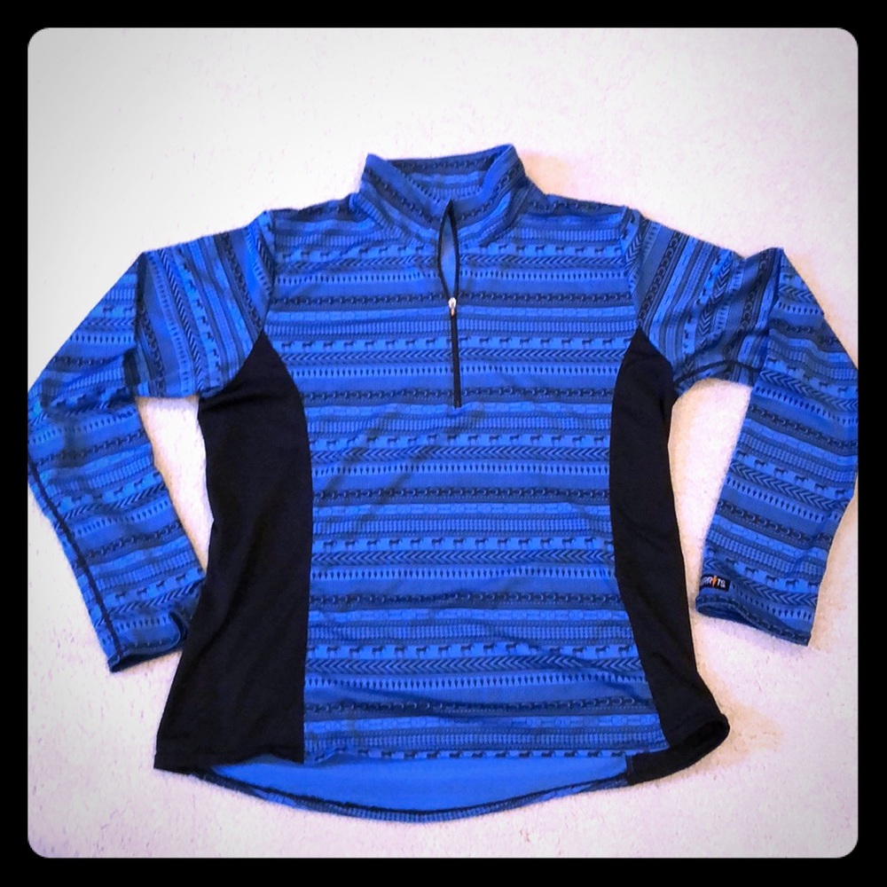 Kerrits —  size L 3/4 zip athletic shirt